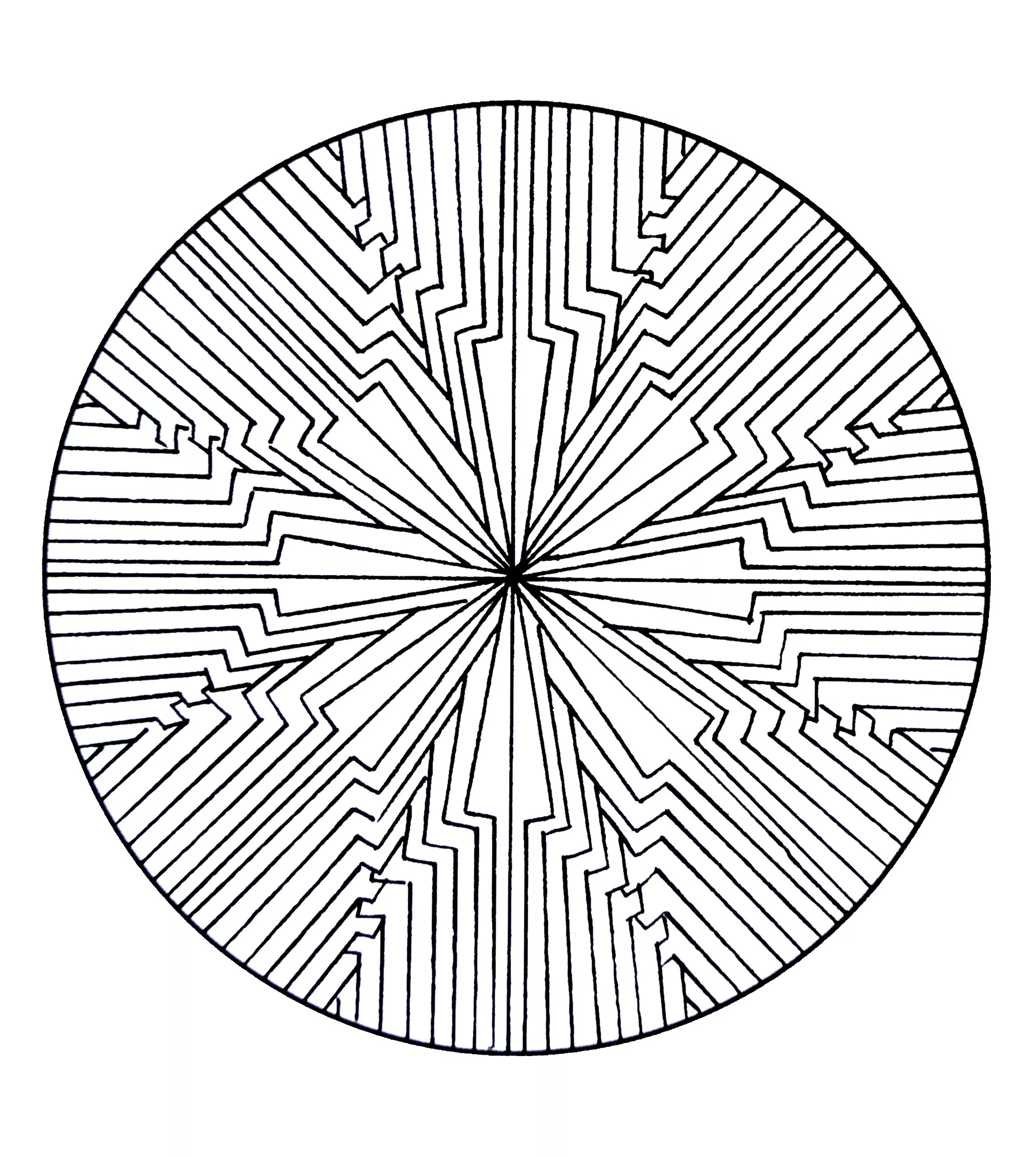Mandala to color free to print - 11 (Simple Mandalas)